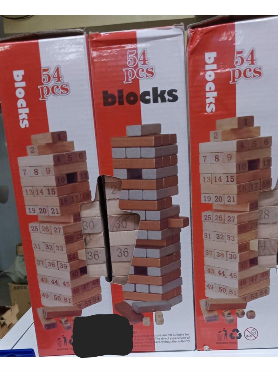 🪄🥳54pcs Jenga Blocks Coloured Wooden Blocks Toys Family Fun Game- Large.The classic wood block game
A game for the whole family
Block balancing game 
The rules are simple.
Game for 1 or more players