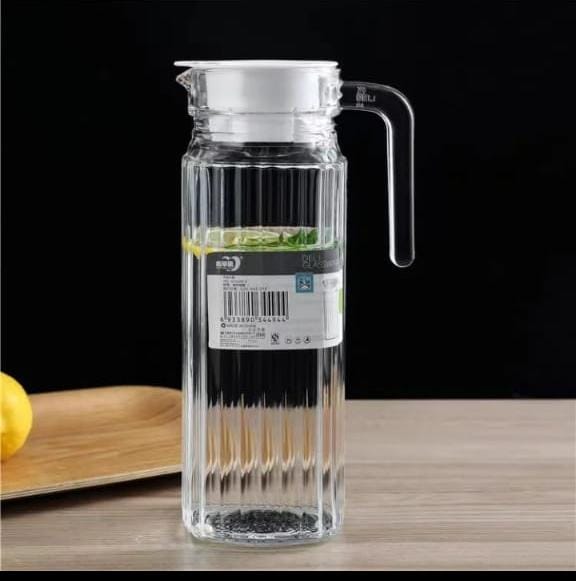 🤑🤑IRRESTIBLE SAVINGs🤑🤑Luminarc High Quality Juice Water Glass Jugs-Lids.Classic water shape is crafted with fire-polished rim. Machine-made using the latest technology to resemble the quality of h
