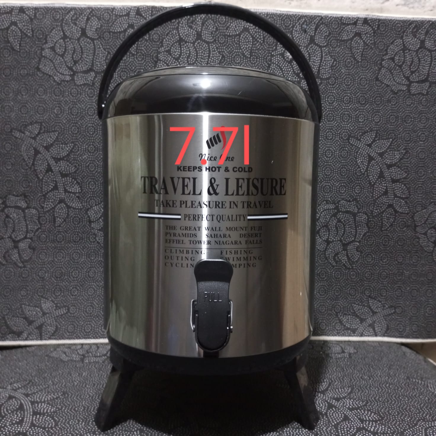 🍃🌱 PROMOTION🌱 JUST FOR YOU🍃Stainless Steel Hot Water Catering Coffee/Tea Urn, 7.7L.Capacity: 7.7L
Hygienic stainless steel Stainless steel construction
Concealed heating element
Keeps water or tea