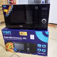 Von VAMG-21DGK Digital Microwave Oven Grill 20L Extra large cavity space  – Black