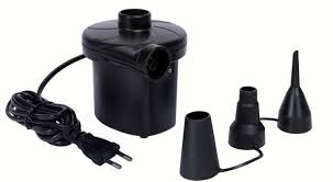 Electric Air Pump, Portable Quick-Fill Air Pump with 3 Nozzles Pumps for Camping, Inflatable Cushions, Air Mattress Beds, Boats, Swimming Ring