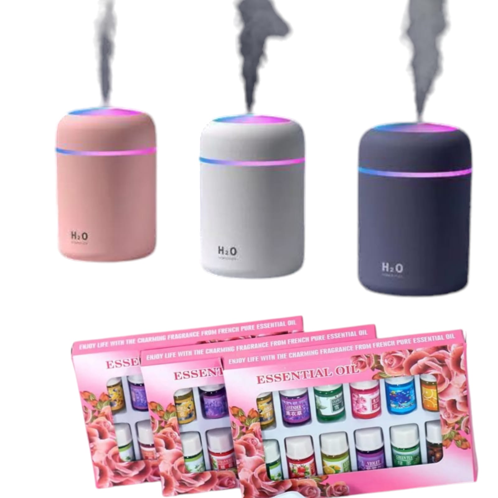 500ml Nordic Aromatherapy Humidifier Diffuser  perfect for travel,bedroom,office with FREE Essential oil