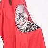 Apron Cutting Capes Haircut Cloth Cover Salon Barber Transparent Viewing Window(Red)