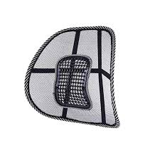 Mesh Ventilation Back Rest with Lumbar Support Mesh Cushion Pad, Universal Back Lumbar Support Chairs for Office Chair,