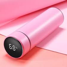 500ml Smart Thermos Water Bottle LED Digital Temperature Display  Stainless Steel Coffee Tea Thermal Mugs Intelligent Insulation Outdoor Car Creative Cups