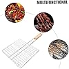 1 Pc Stainless Steel Grilled Fish Net Bbq Wire Mesh Barbecue Fish Sandwich Grill Barbecue Wire Mesh Outdoor Grill Steak Grill Charcoal Grills Stainless Steel Bbq Grill Clip-on