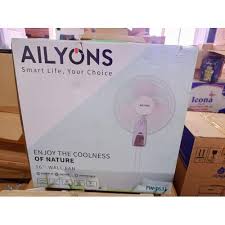 AILYONS WALL FAN 16"WALL FAN rotating  powerful  Pull cord control for speed & oscillation on-off.