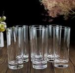 Drinking Glasses Set of 6 Highball Glass Cups Bar Glasses, Uses for Juice, Water, Cocktails, Beverages, and Iced Tea. Dishwasher Safe