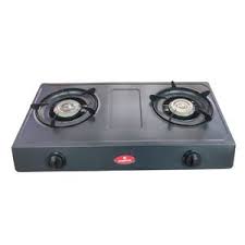 Rashnik Steel Double Burner Gas Cooker Auto Ignition