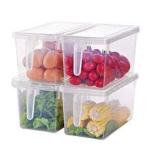 3pcs Multipurpose Plastic Transparent Cereal Holders | Fridge Storage Containers | 5 Litre Capacity Food Storage Box