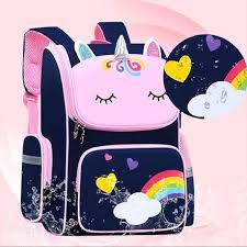 Unicorn Backpack for Children - School Bag for Student, Orthopedic School Bags, Lightweight Large Capacity Bag for Boys Girls Kids, Travel Bag, Picnic Bag