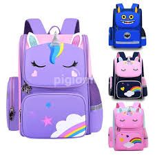 Unicorn Backpack for Children - School Bag for Student, Orthopedic School Bags, Lightweight Large Capacity Bag for Boys Girls Kids, Travel Bag, Picnic Bag