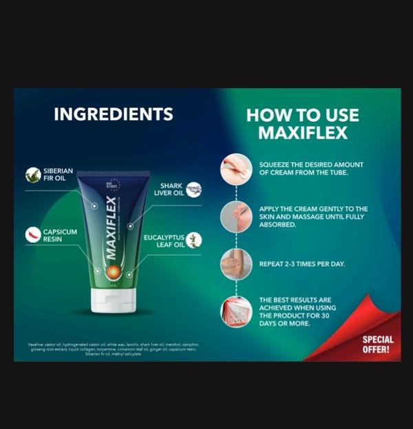 MAXIFLEX Cream All Natural Joint Balm