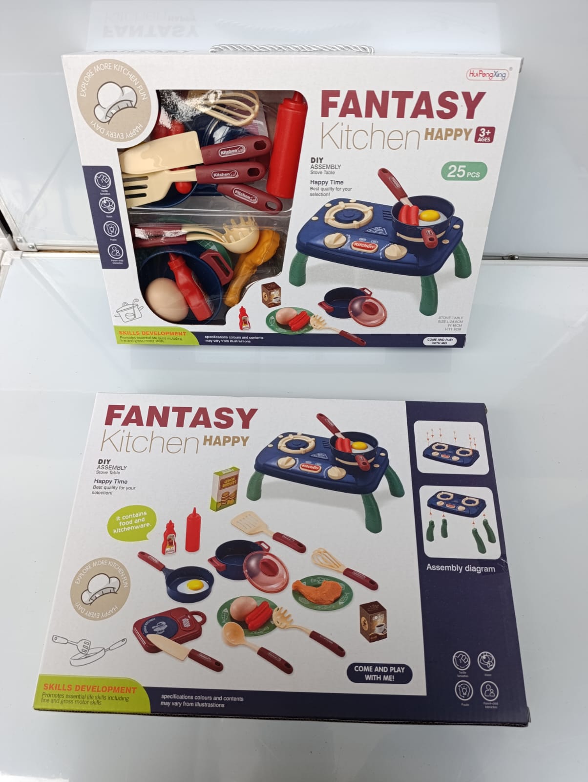 KITCHEN SET. 25pcs Kids Education Learning Playing Kitchen Set/kitchen play set/ fantancy kitchen,  High-quality, environmental, friendly material, Perfect for birthday & holiday gifts.