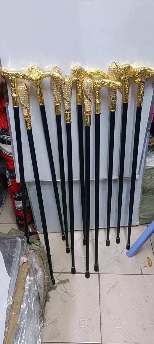 WALKING STICK. Fancy Designed Walking Stick Ideal for Party and Special Occasions, Ideal for party and special occasions, with sword. Has an anti-skid rubber