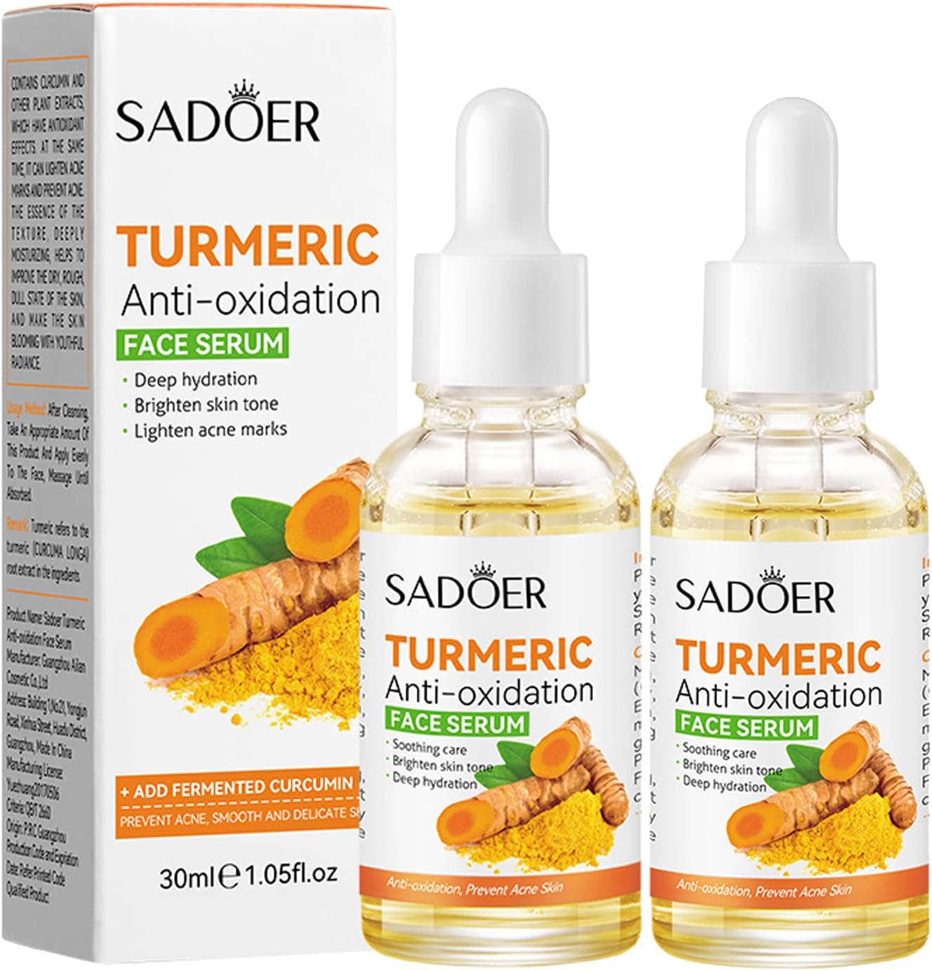 Turmeric Anti-oxidation Serum,Moisturizing Repair Face Serum,Dark Spot Correcting Glow Serum,Hydrating Antioxidant Skin Lightening Oil,Turmeric Dark Spot Corrector Serum,Dark Spot Remover