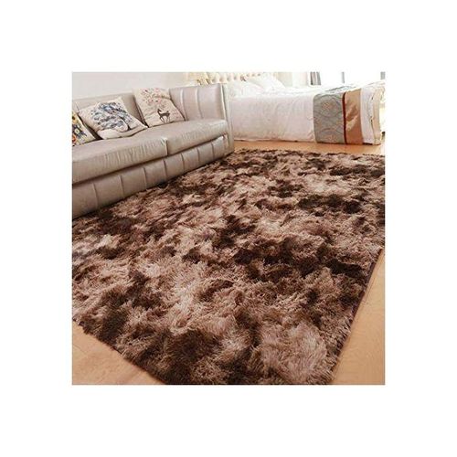 Soft Brown Patches Carpet Size: 5*8