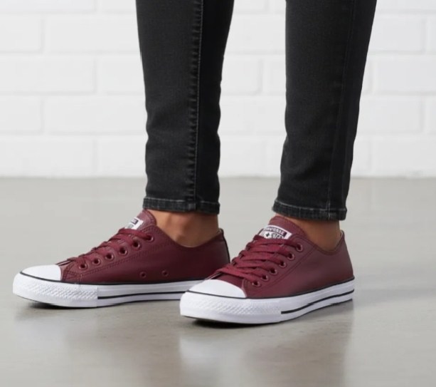 Premium Synthetic Leather Low-Top Canvas Sneakers - Durable Men’s Casual Court Shoes with Reinforced Rubber Toe