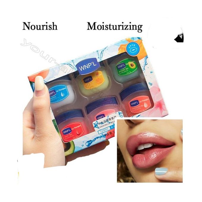 6Pc Nourishing Lip Balm/Gloss Repair Care Dry Lips