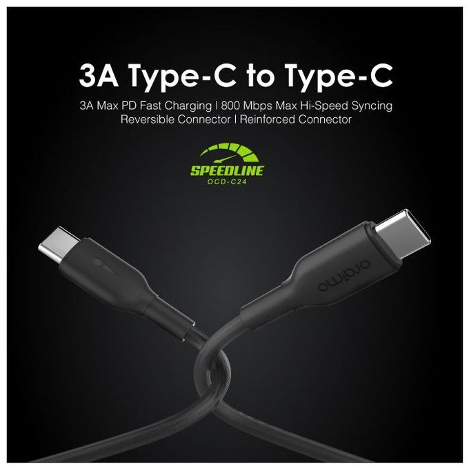 Oraimo USB TYPE C TO TYPE C FAST CHARGING CABLE