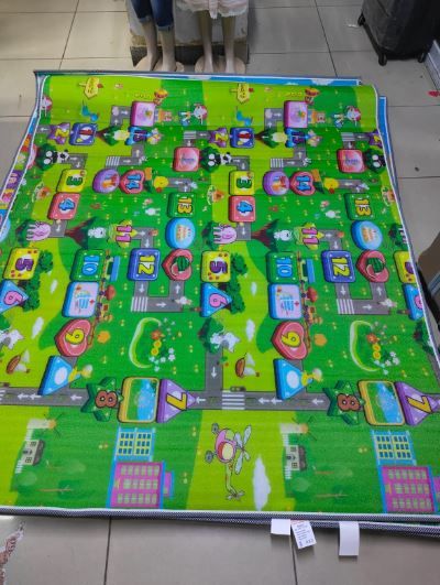 Baby Play Mat Kids Rug for Floor, Playmat for Kids Toddlers Infant, Extra Large Thick Playtime Collection ABC, Numbers, Animals Educational Area Rugs for Playroom (6×6ft)
