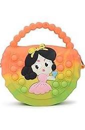 Pop Purse It, Pop Bag for Girls Crossbody, Large Shoulder Handbag, Messenger Bag with Strap Minnie, Gifts for Kids (Rainbow 1pc)