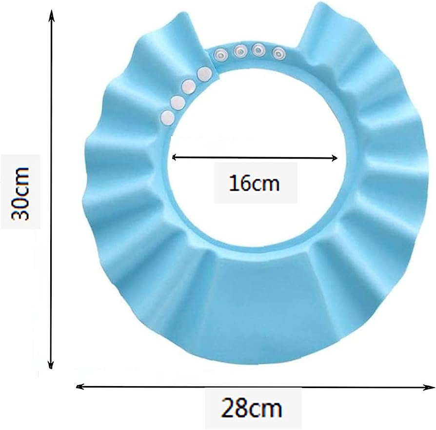 Baby Shower Soft Cap Children Ear Protection Shampoo Caps Wash Hat For Kids Adjustable Protect Head Cover Bathing Accessories