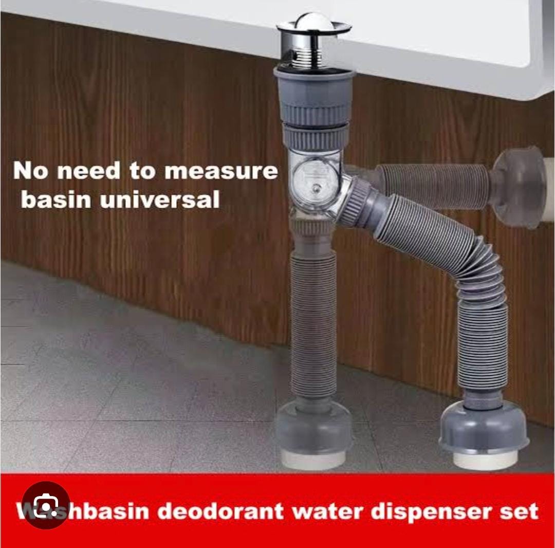 Space saving sink drain magic bend