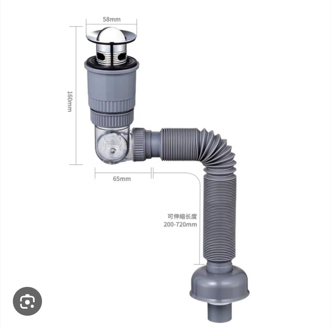 Space saving sink drain magic bend