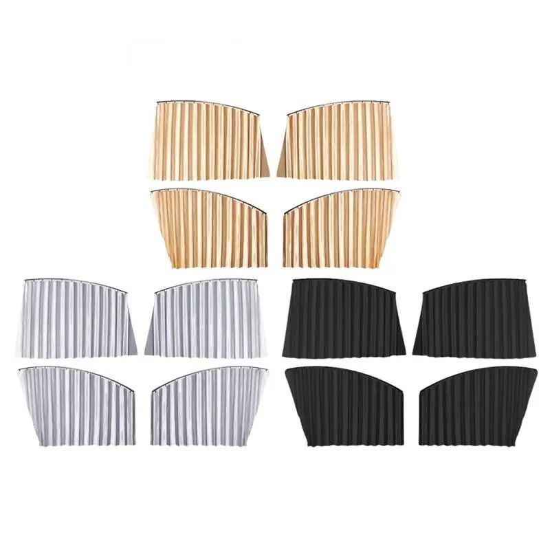 Car Sunshade Curtains Side Window Shade Magnetic Privacy Sun Shades Travel Accessories 4-Piece Set For Front & Rear Windows