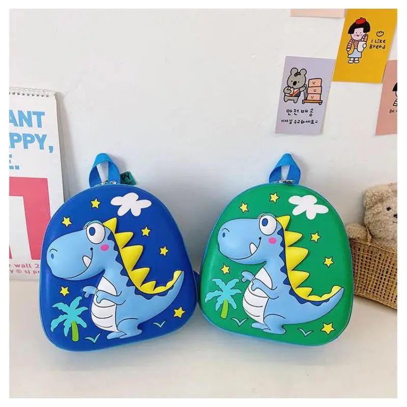 Kids Character Backpack Rucksack School Bag Personalised Dinosaurs Pattern Zipper Children Book Bag Dinosaurs Cartton New