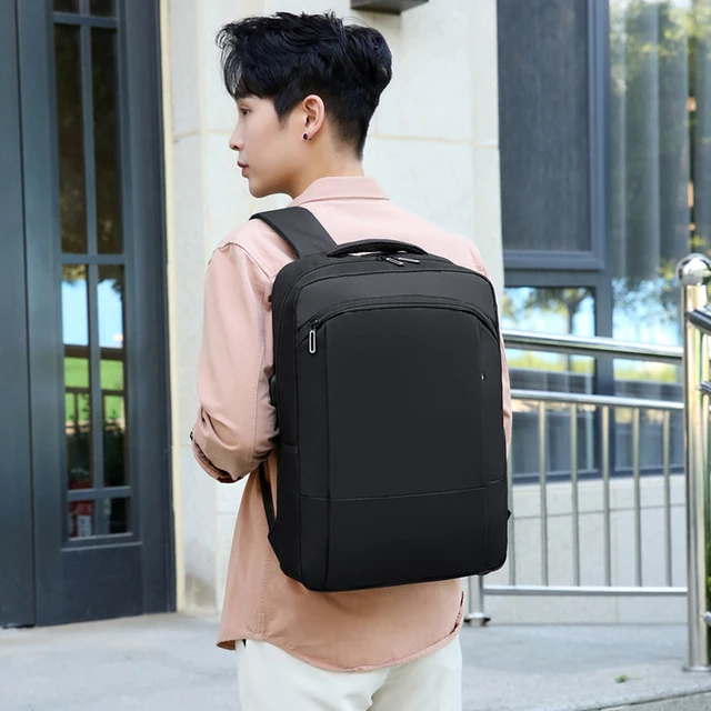 New Bag Laptop USB Charging Men College School Waterproof Backpack Backpacks For Bags With Charger Business Notebooks