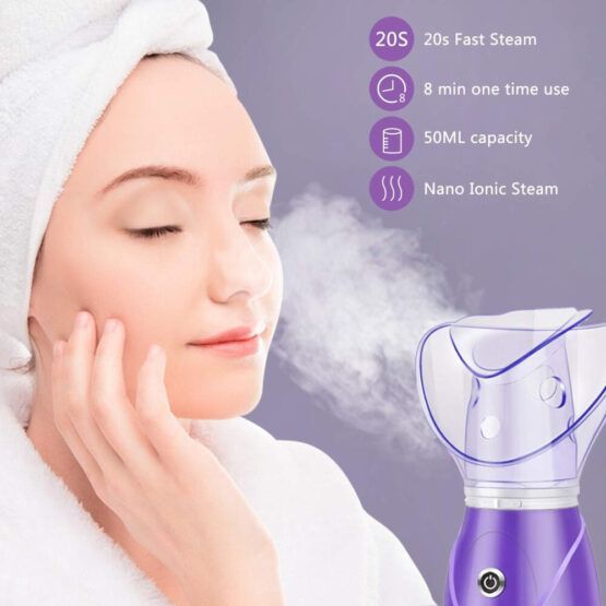 Facial Sprayer Heating Hot Fog Steamer Skin Care Moisturizing Beauty Pore Cleaner Aroma Herbal Steaming Humidifier SPA Machine