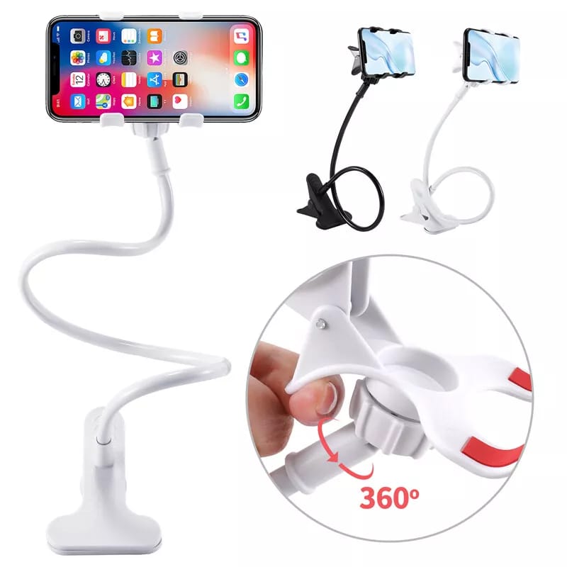 Universal Flexible Holder Arm Lazy Mobile Phone Gooseneck Stand Holder Stents Flexible Bed Desk Table Clip Bracket For Phone
