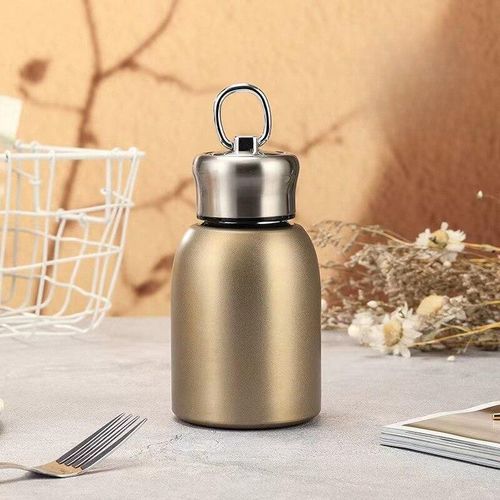 Cute 320ml Small Kids insulated leak proof thermal milk pot, Big Belly Cup Simple Mini Cup for milk,Tea, yogurt Stainless Steel Drinkware kids mug