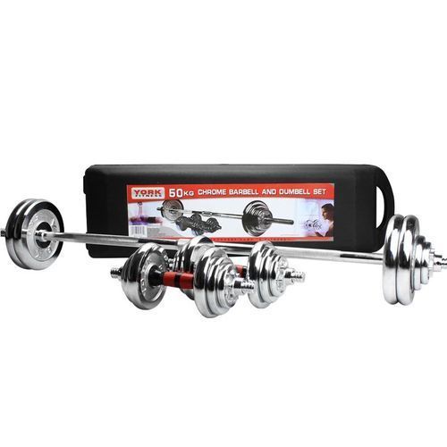 50kgs Weights Set Dumbbells/barbell With A Portable Case.package includes a pair of adjustable barbell and dumbbells with 4 - 5kg plates, 4 - 2.5kg plates, 6 - 1.25kg plates, 6 - 0.5kg plates, 6 colla