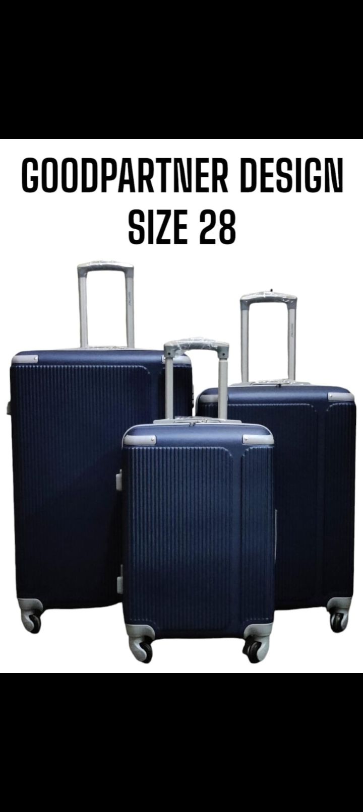 28 INCH 3 IN 1 LAXURIOUS FIBRE SUITCASE BRIEFCASE TRAVEL BAG