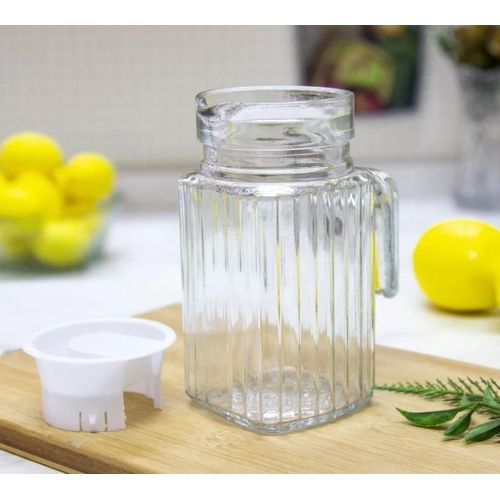 Fridge Glass Jug With a lid
Glass Fridge Jug with Lid
Clear glass handle offers optimum control while pouring
Lid is removable for easy cleaning
Designed to fit into most size fridges
Height 24.5 cm