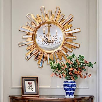 25cm Sun shape decorative home deco mirror