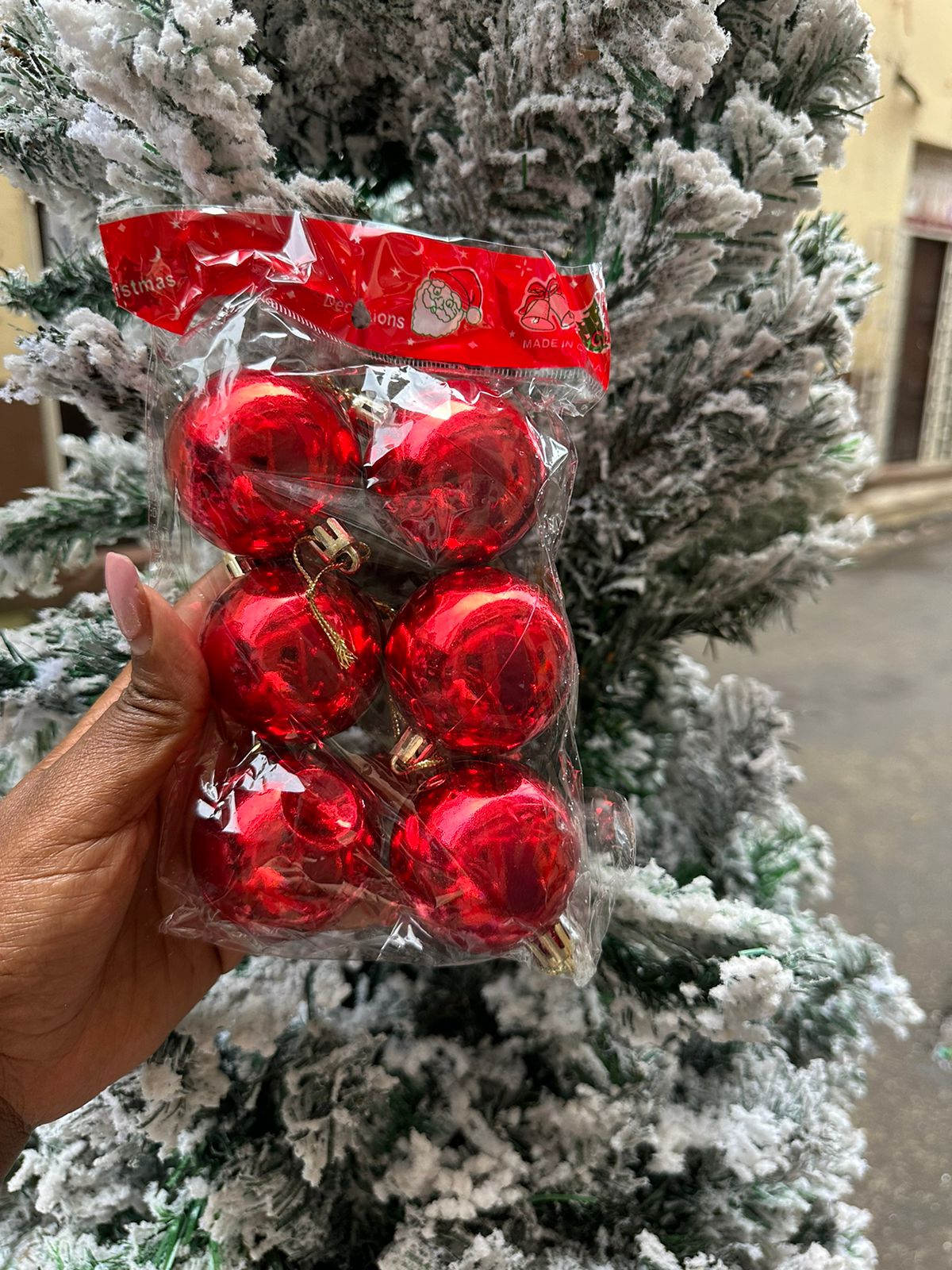set of 6pcs Christmas tree decorative balls