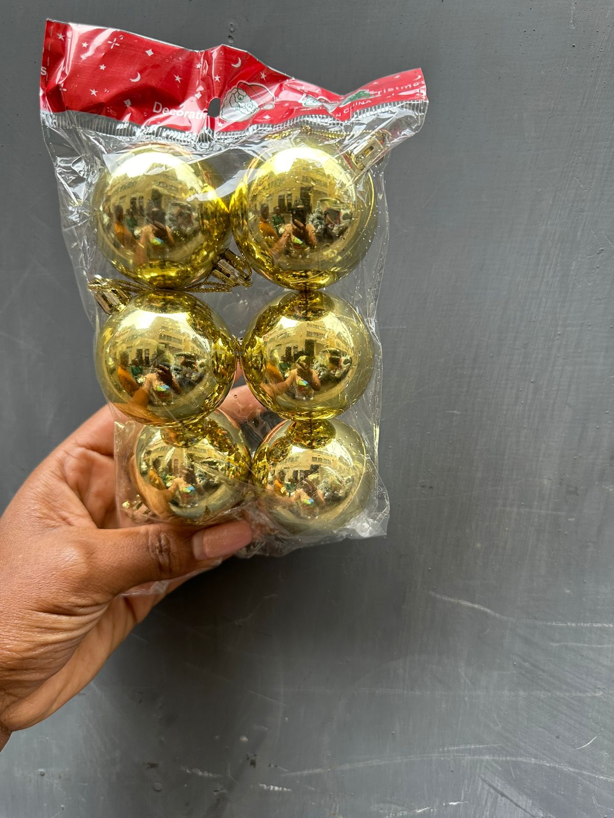 set of 6pcs Christmas tree decorative balls