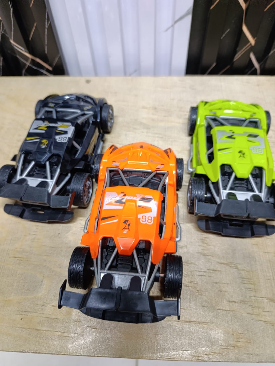 Set of 3pcs friction racing racing speed toy car