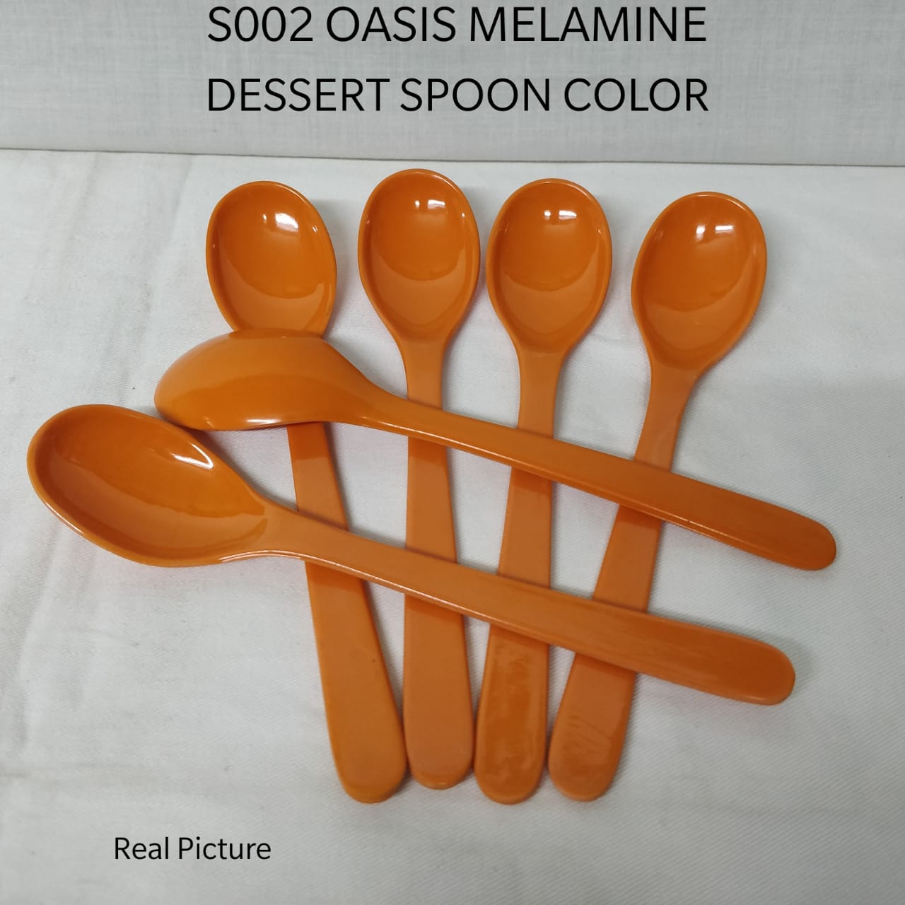 Set of 6pcs oasis melamine kitchen dessert spoons
