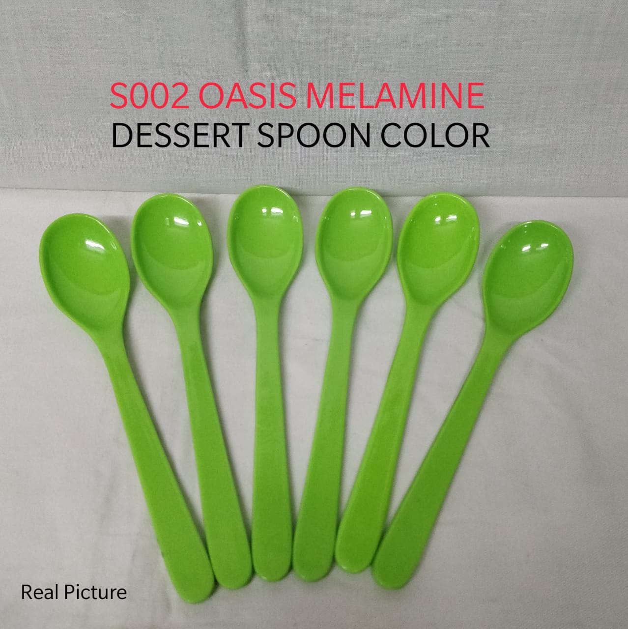 Set of 6pcs oasis melamine kitchen dessert spoons