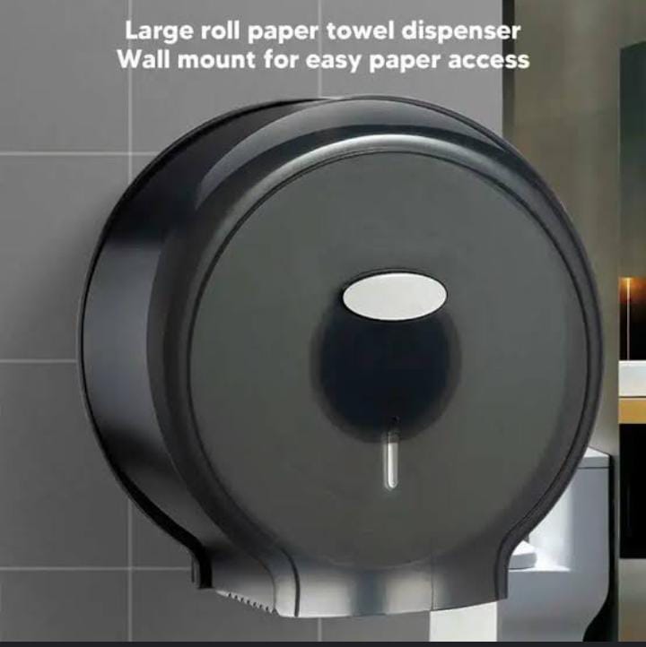 Big zize Acrylic round tissue holder...easy to clean,easy to install and use,...ideal for holding extra big size tissue.Dimension;30cm x,height 27cm and the weight is 630g