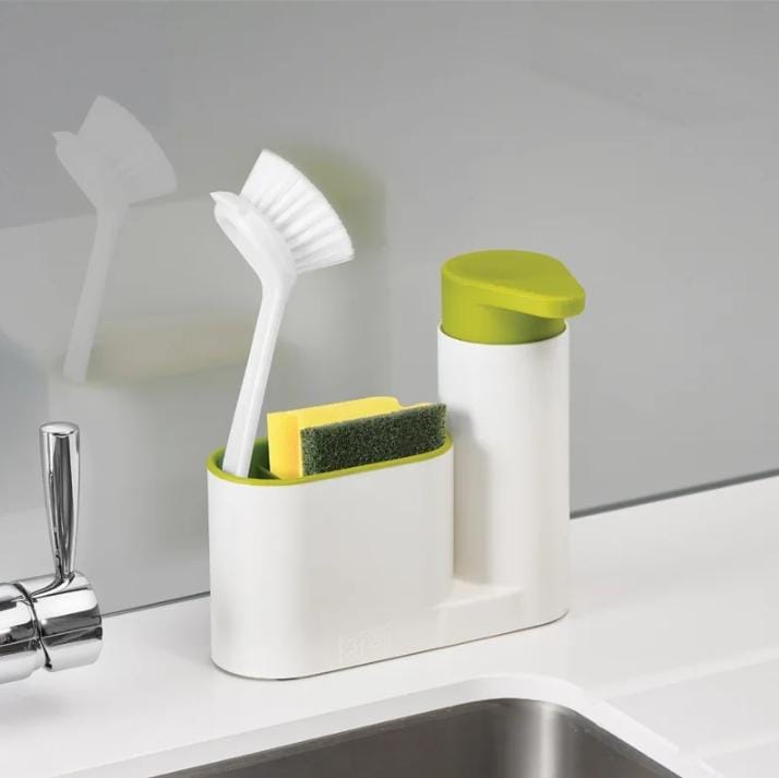 2-1 kitchen soap press dispenser with Sink Tidy set