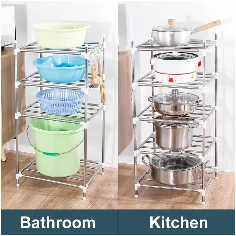6 Layers adjustable stainless steel kitchen port holde