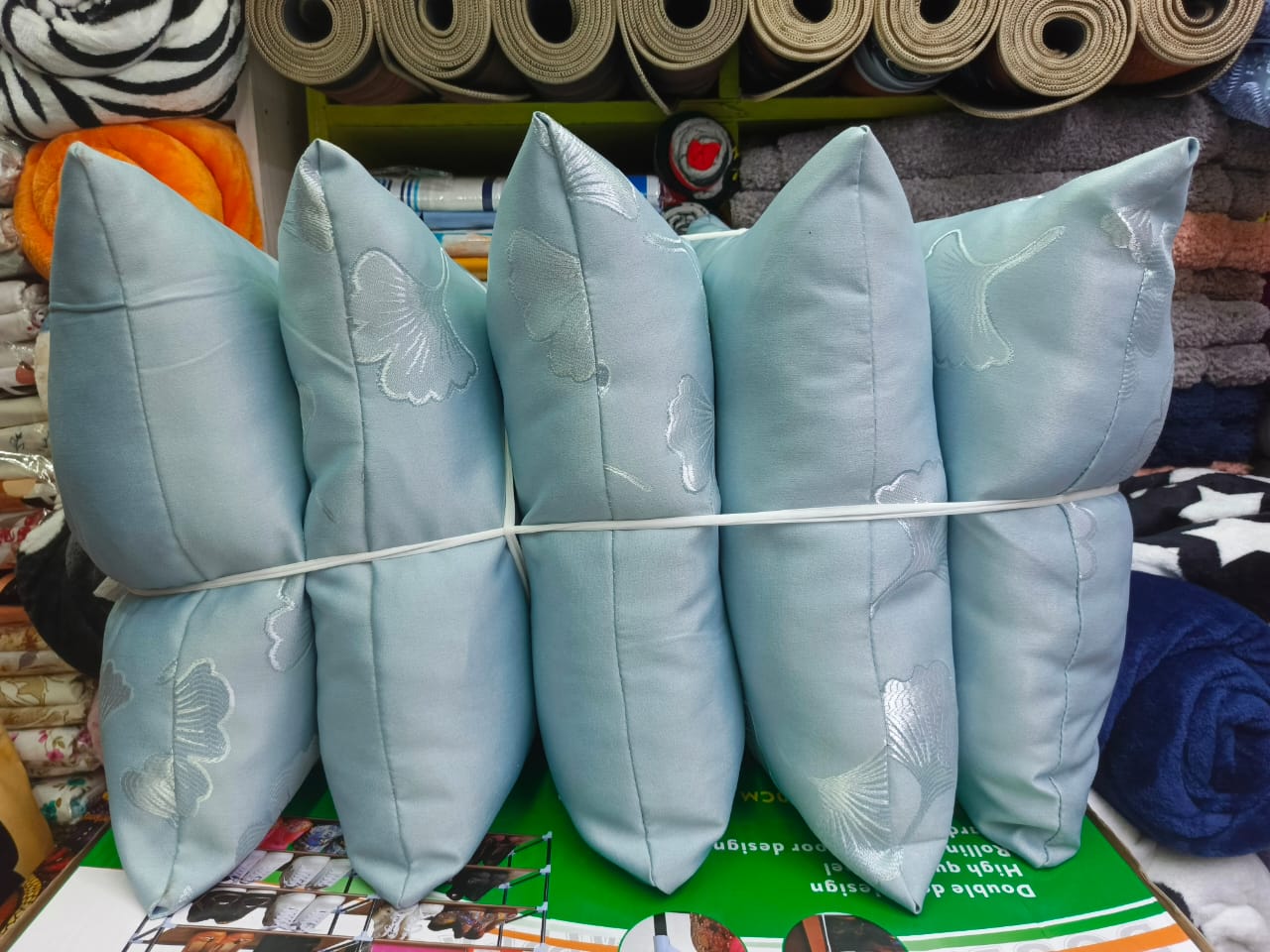 Set of 5pcs fibre filled Sofa Back rest/Throw pillows..