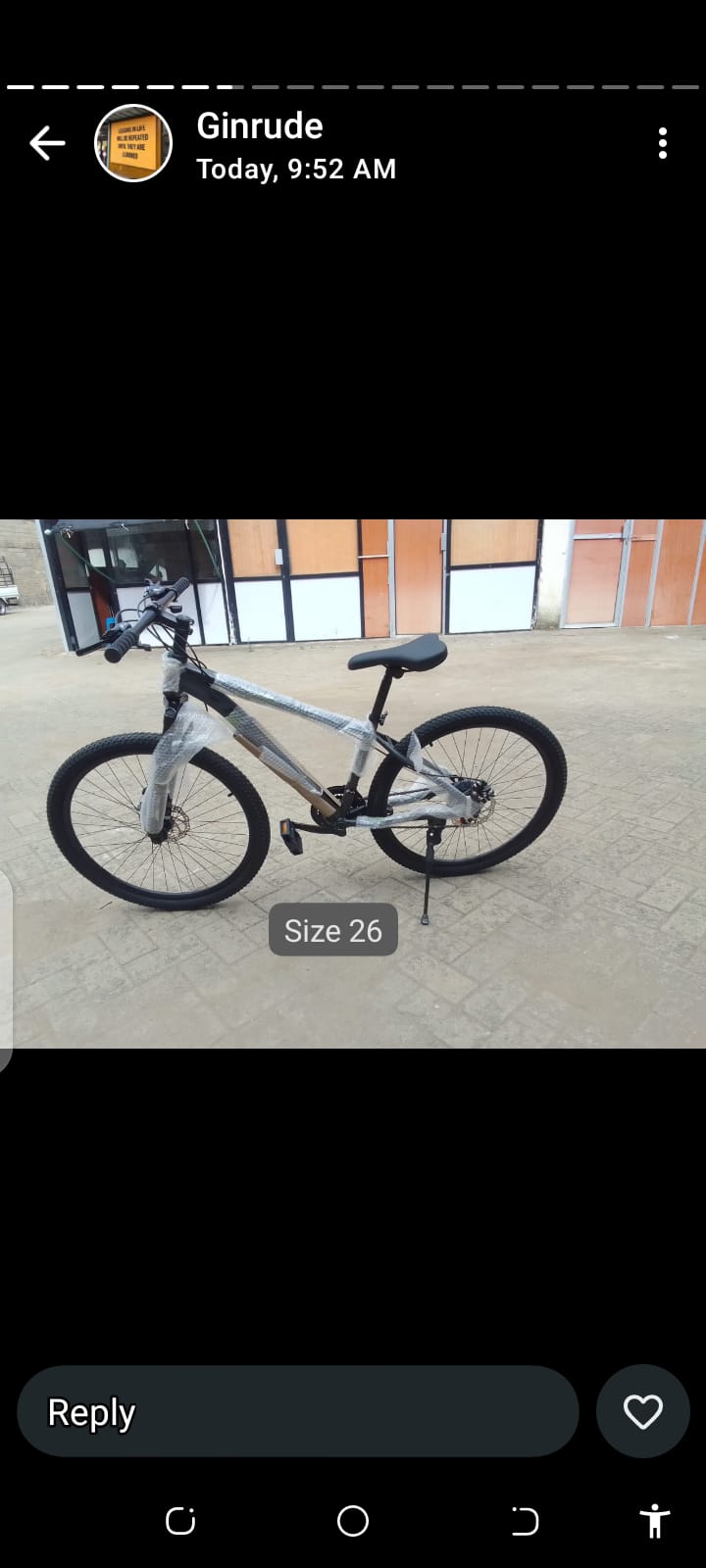 Size 26  Adult and Teenager Mountain Gear Bicycle...it is Classy and of High quality