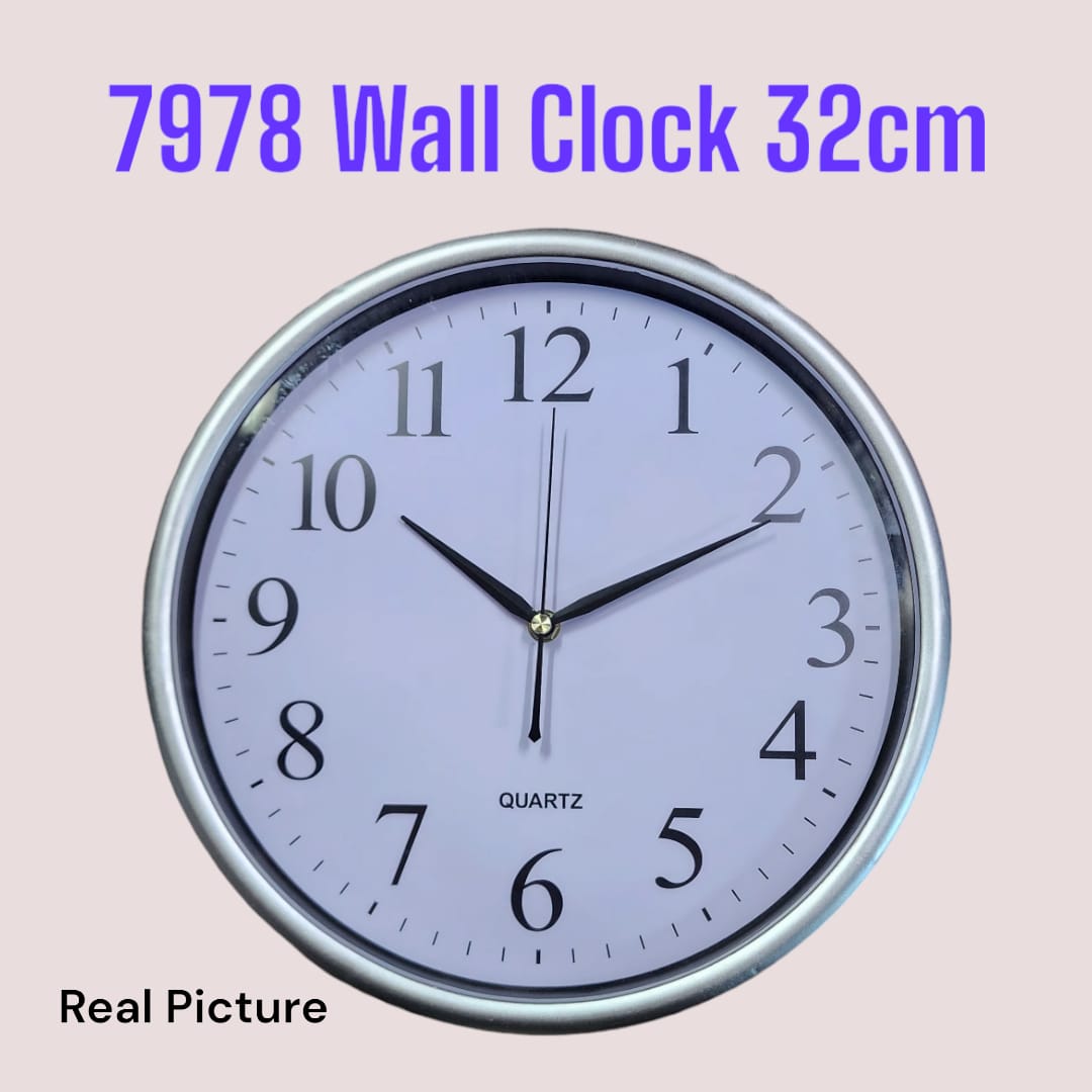 High quality Decorative home/office round wall clock with a size of 32cm